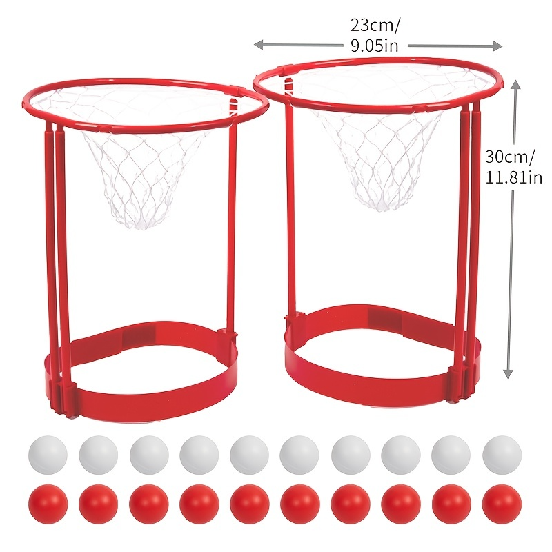 Adjustable Basketball Net Headband For Kids And Adults Head Hoop Carnival Game With 20 Balls 5