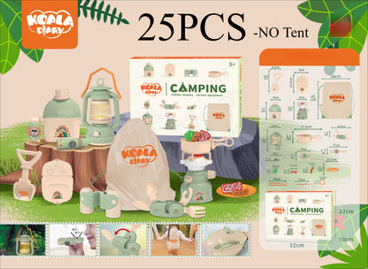 Pretend Play Kids Camping Set With Tent Campfire Watch And Gift Bag 5