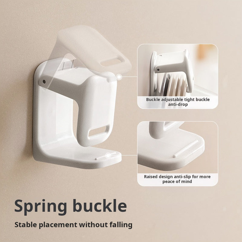 Lazy Corner Washbasin Hook Toilet Bathroom No Drilling Wall Mounted Adjustable Bathtub Washbasin St 4