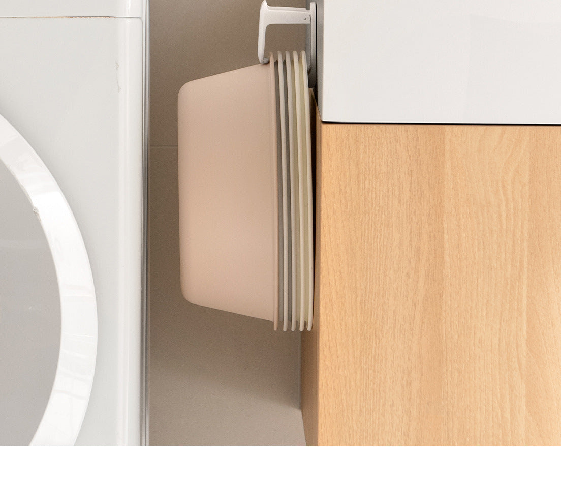 Lazy Corner Washbasin Hook, Toilet Bathroom No Drilling, Wall Mounted Adjustable Bathtub Washbasin Storage Rack