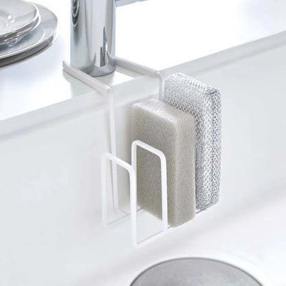 Household Kitchen Faucet Drain Rack Steel Wire Ball Sponge Storage Rack, Cleaning Brush Storage Sink Hanging Basket Rack