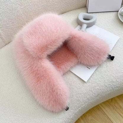 Windproof Warm Earmuffs Faux Fur Bomber Hat For Men And Women Thickened Russian Earflap Protection  4