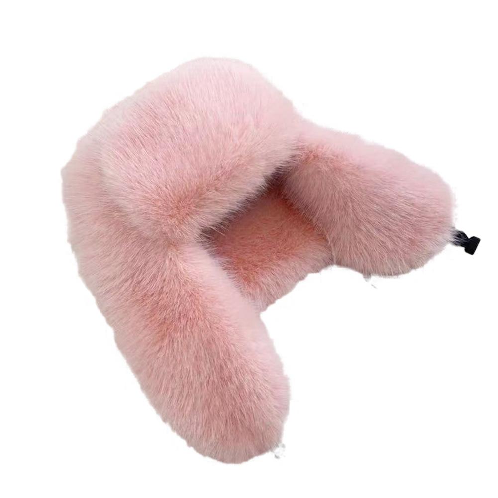 Windproof Warm Earmuffs Faux Fur Bomber Hat For Men And Women Thickened Russian Earflap Protection  6