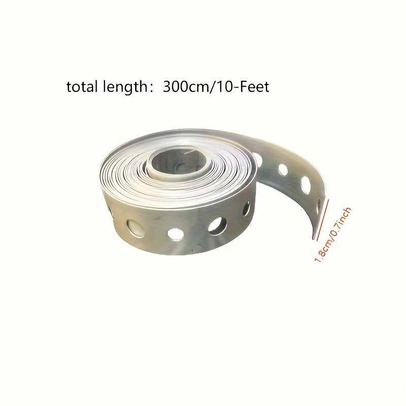 Galvanized Steel Tape Roll Pre Punched Multi Slot Metal Tape Pipe Support And Sheet Metal Work Stra 1
