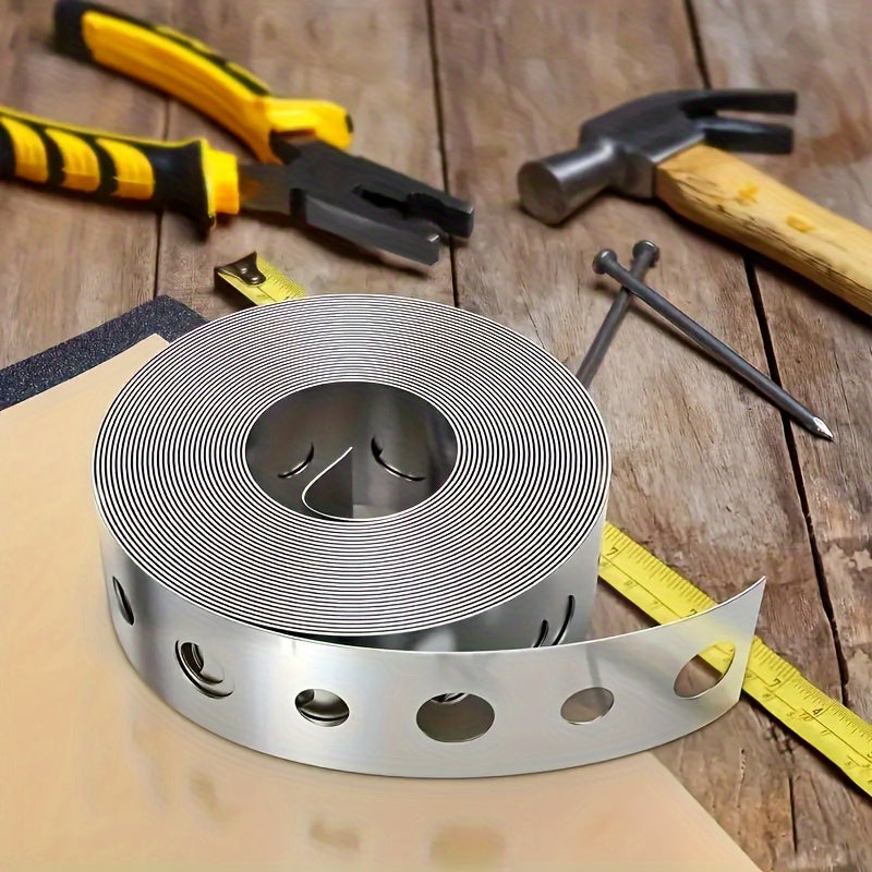 Galvanized Steel Tape Roll Pre Punched Multi Slot Metal Tape Pipe Support And Sheet Metal Work Stra 3