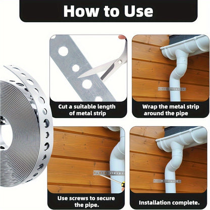 Galvanized Steel Tape Roll Pre Punched Multi Slot Metal Tape Pipe Support And Sheet Metal Work Stra 5