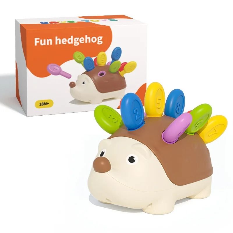 Hedgehog Montessori Toy For Fine Motor Skills Counting And Sensory Learning 1