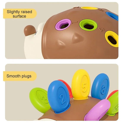 Hedgehog Montessori Toy For Fine Motor Skills Counting And Sensory Learning 4