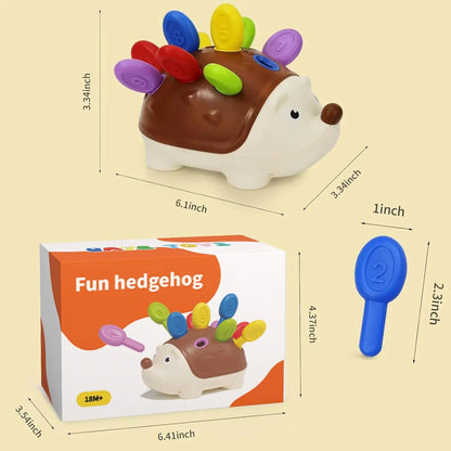 Hedgehog Montessori Toy For Fine Motor Skills Counting And Sensory Learning 6