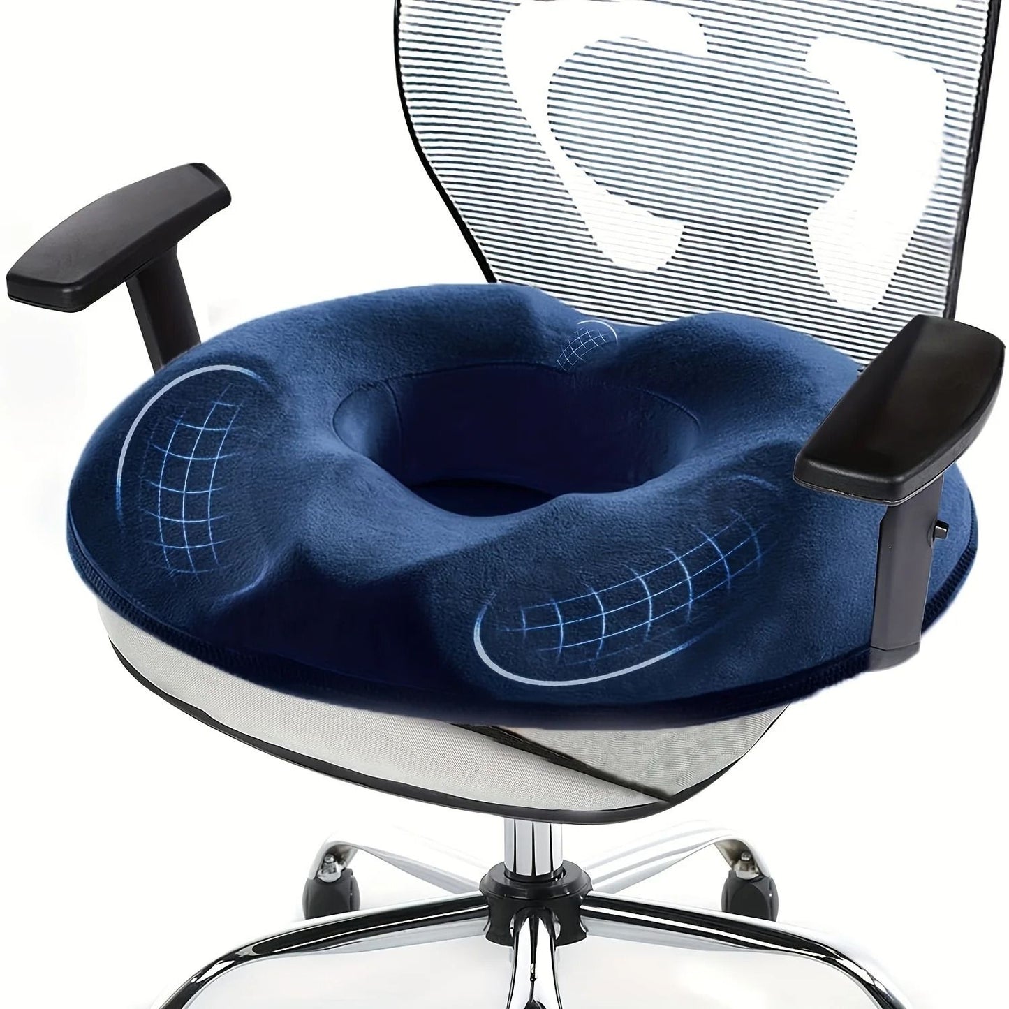 Corrective Memory Foam Donut Pillow Sciatica and Hemorrhoid Support Seat Cushion