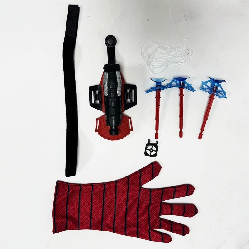 Disney SpiderMan Hero Launcher Rotating Soft Bullet Gun Suction Cup Toy For Kids 1