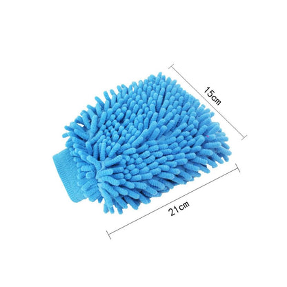Double Sided Microfiber Cleaning Glove Mitts For Home Dusting And Car Wash 5