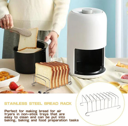 Stainless Steel Toast Bread Cooling Rack Rectangular Food Display And Air Fryer Accessory 2