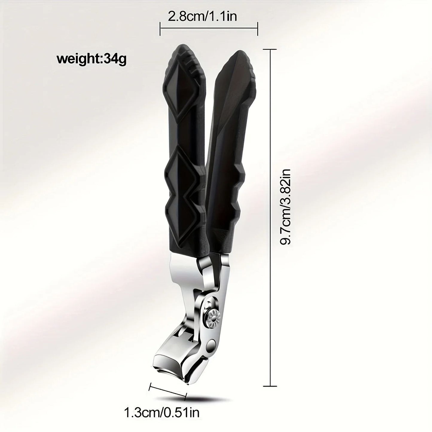 Professional Stainless Steel Toenail Clippers With Wide Jaw And Angled Head For Seniors 4