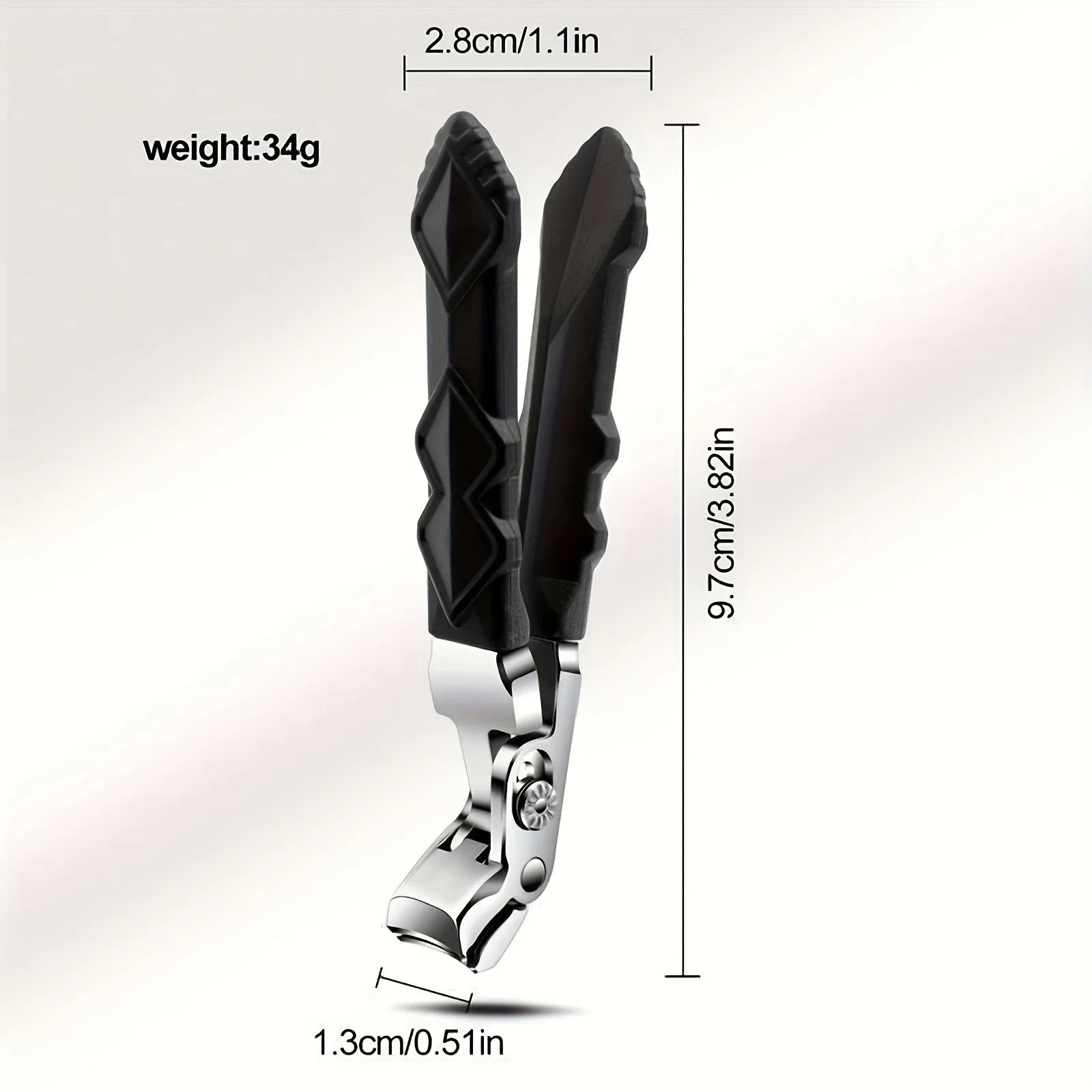 Professional Stainless Steel Toenail Clippers With Wide Jaw And Angled Head For Seniors 4