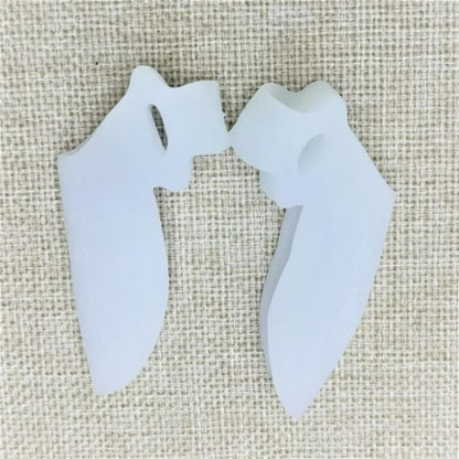 Silicone Two Hole Toe Separator And Bunion Corrector For Foot Alignment Support 2