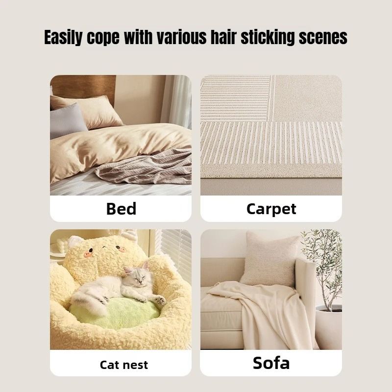 Long Handle Pet Hair Remover Brush For Carpets Cat Trees Beds And Furniture Cleaning 3