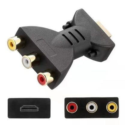 AV to HDMI Converter with USB Power Cable Composite to HDMI Adapter for Audio and Video