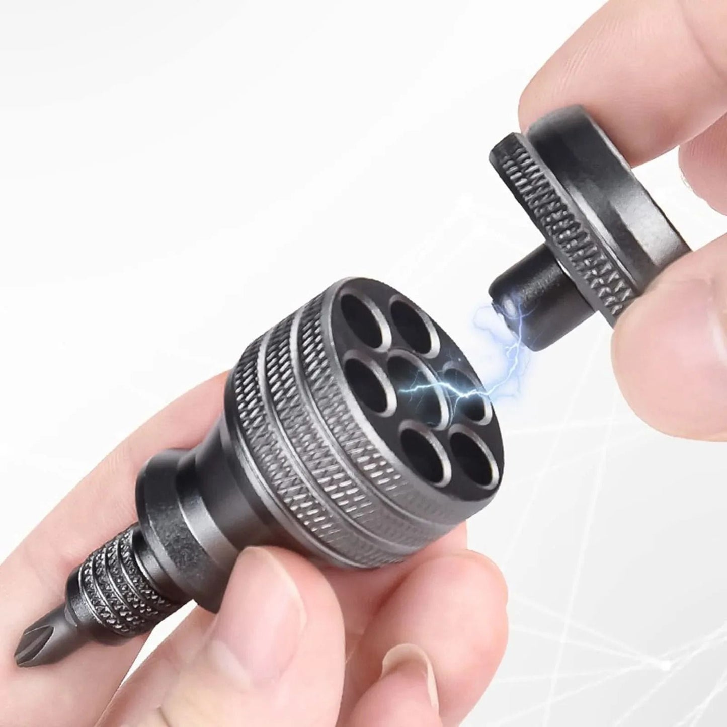 Mini Industrial Screwdriver Set With Aluminum Alloy Handle And 7 Interchangeable Bits 1