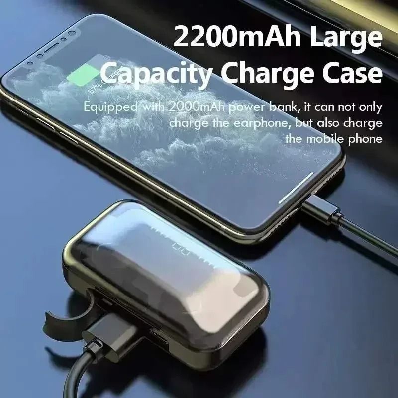 Wireless Bluetooth Earbuds With Charging Case Waterproof Sports Headphones 4