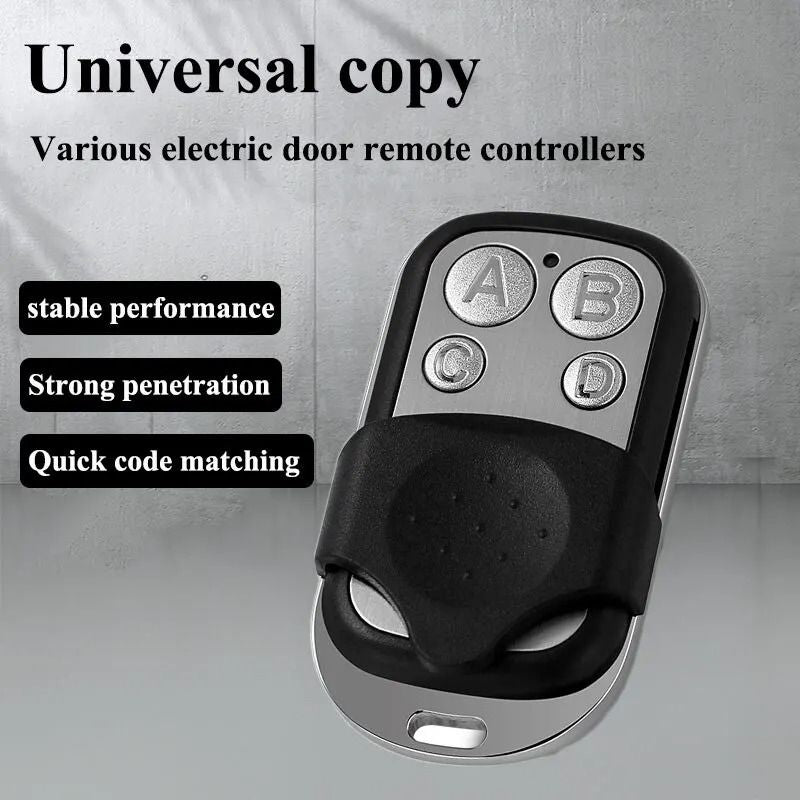 433 MHz Universal Remote Control Duplicator for Garage Doors Gates and Car Key Systems