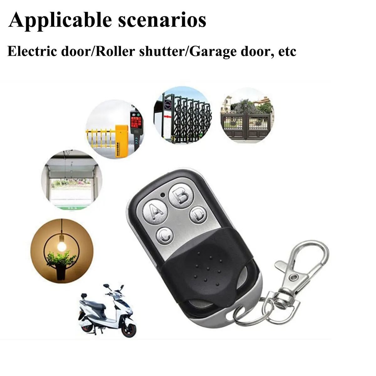 433 MHz Universal Remote Control Duplicator For Garage Doors Gates And Car Key Systems 2