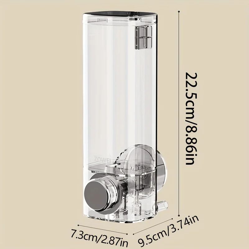 EasyMount NoDrill Wall Soap Dispenser  Suction Cup Refillable  SpaceSaving 1