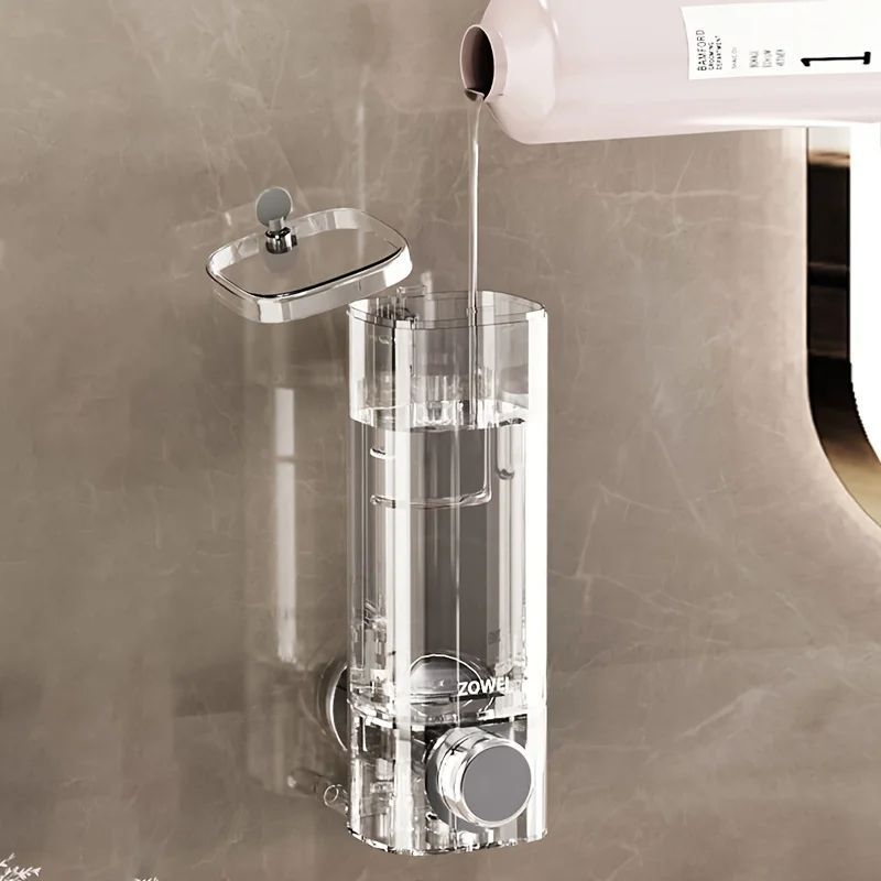 EasyMount NoDrill Wall Soap Dispenser  Suction Cup Refillable  SpaceSaving 2