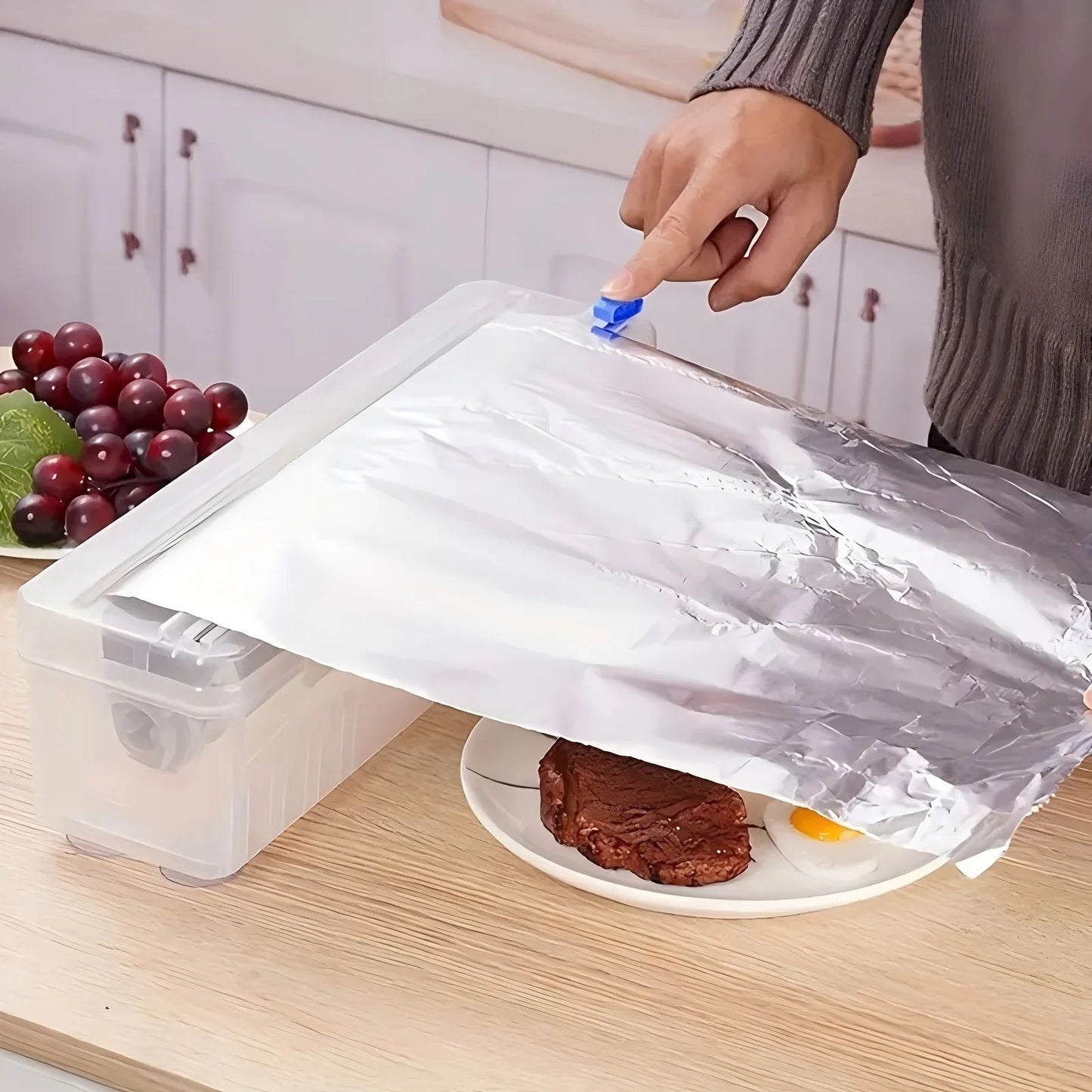 SmartWrap Reusable Plastic Wrap Dispenser  Cutter 3