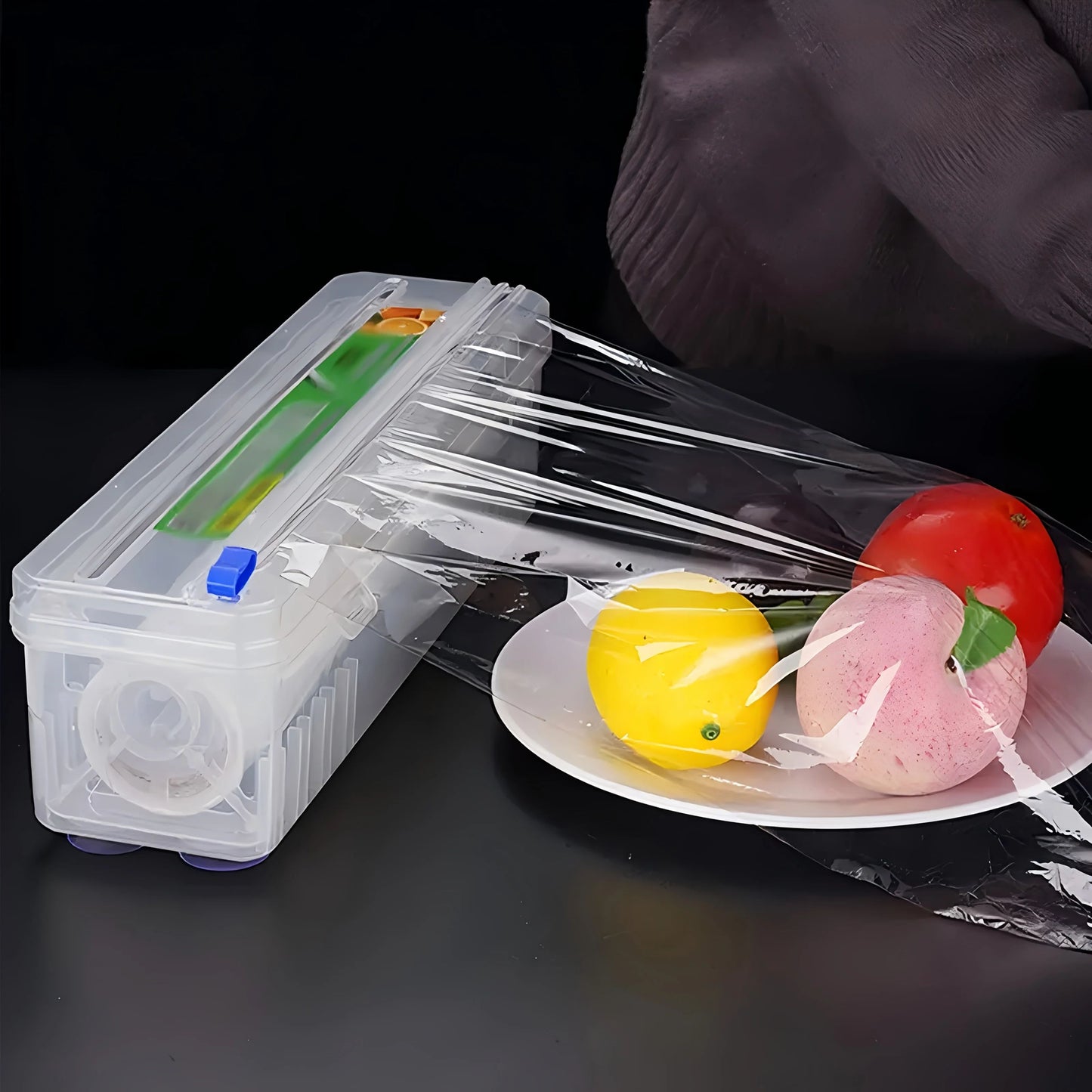 SmartWrap Reusable Plastic Wrap Dispenser  Cutter 4