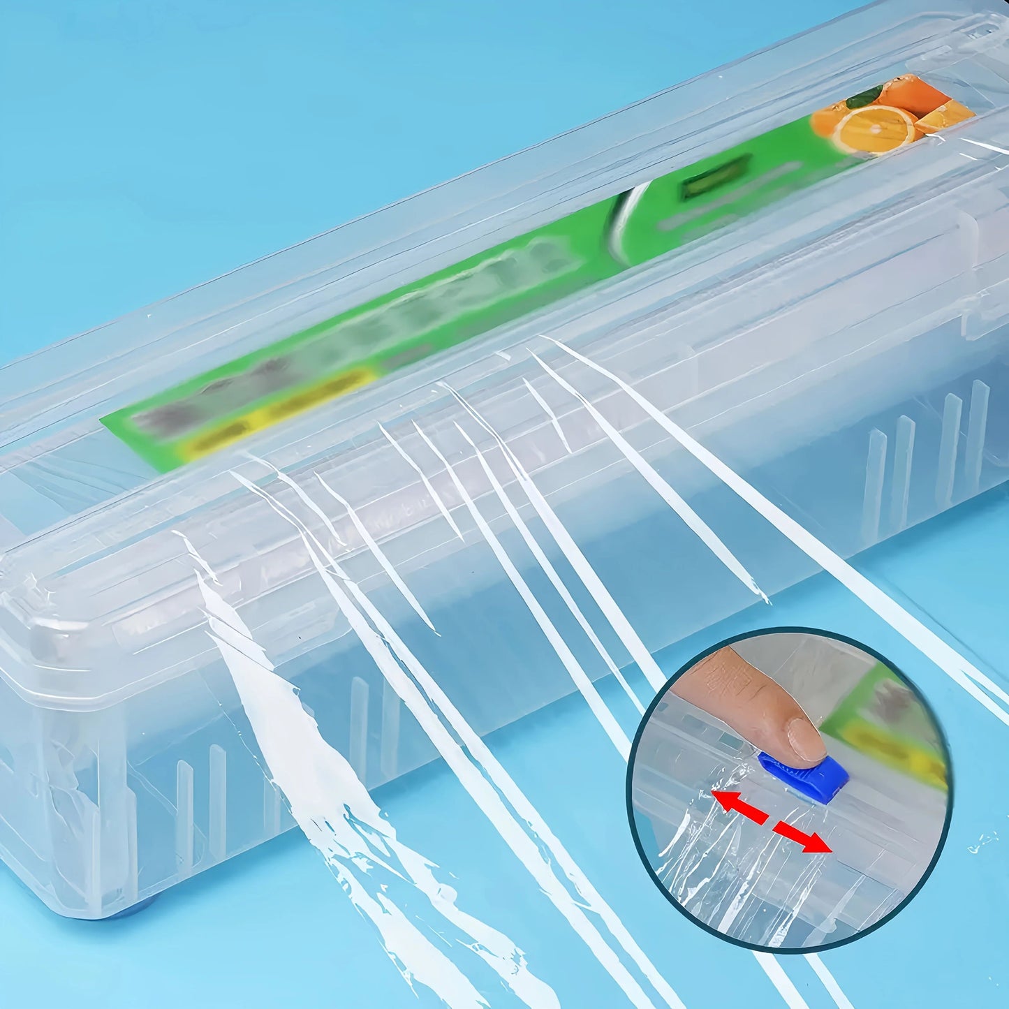 SmartWrap Reusable Plastic Wrap Dispenser  Cutter 5
