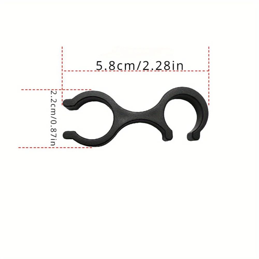 8Shape Trekking Pole Connector Clip  Durable ABS Hiking Stick Attachment For Secure HandsFree Carry 1