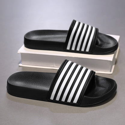 Striped Summer Mens Shoes, Couples Beach Sandals, Mens and Womens Beach Shoes, New Anti Slip Sandals