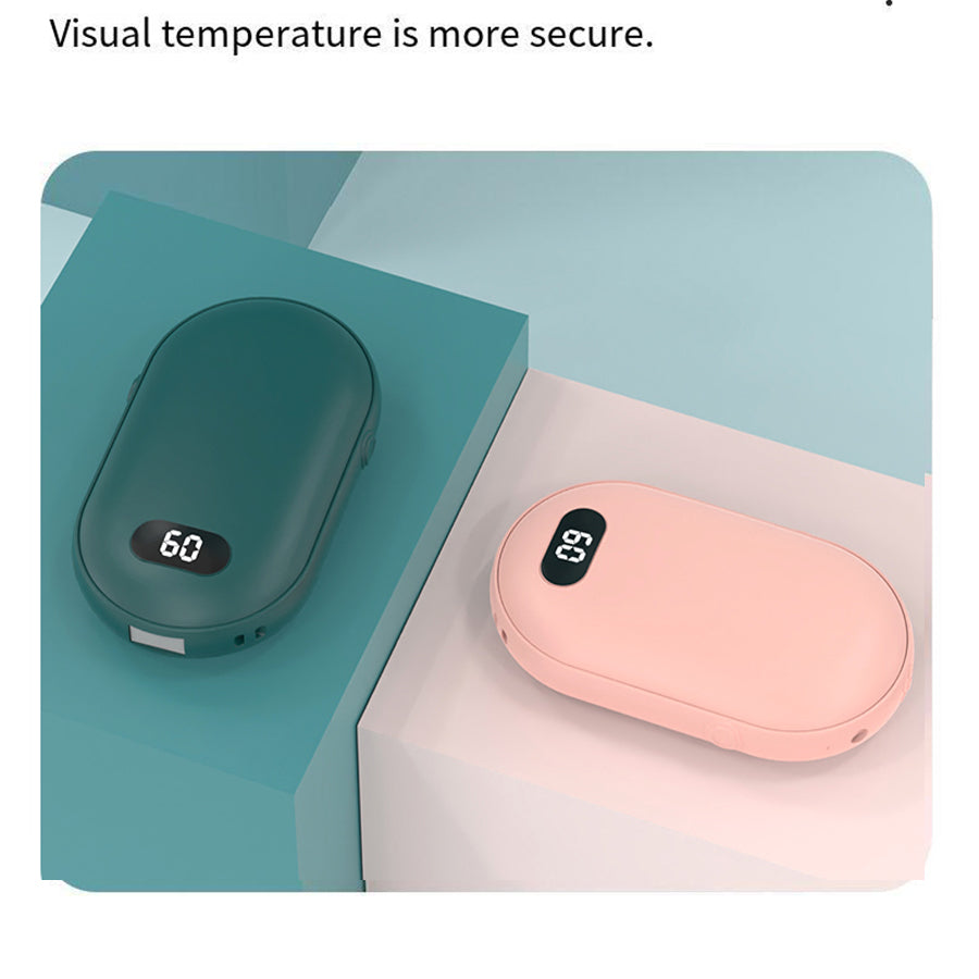 Rechargeable Pocket Warmer Doublesided Heating With Two Temperature Settings Fast Heat Comfort For  4