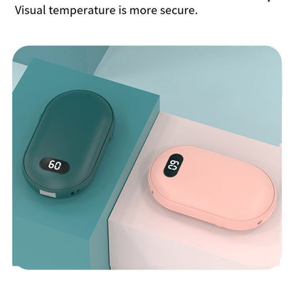 Rechargeable Pocket Warmer Doublesided Heating With Two Temperature Settings Fast Heat Comfort For  4