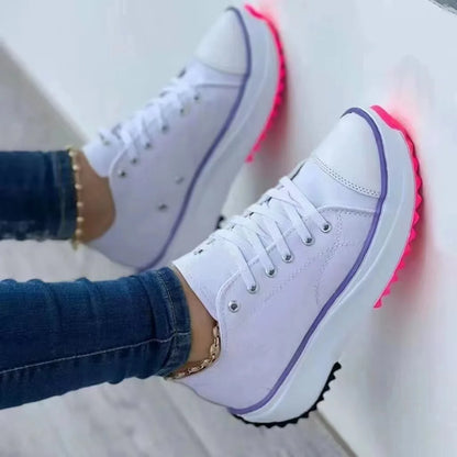 Round Head Canvas Solid Color Low Top Womens Shoes Womens New Casual Single Shoes 3