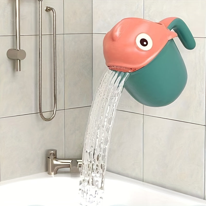 Cute Cartoon Baby Shampoo Shark Cup Bailer, Children's Shampoo Cup, Easy Pour Rinse Cup for Toddlers Bath