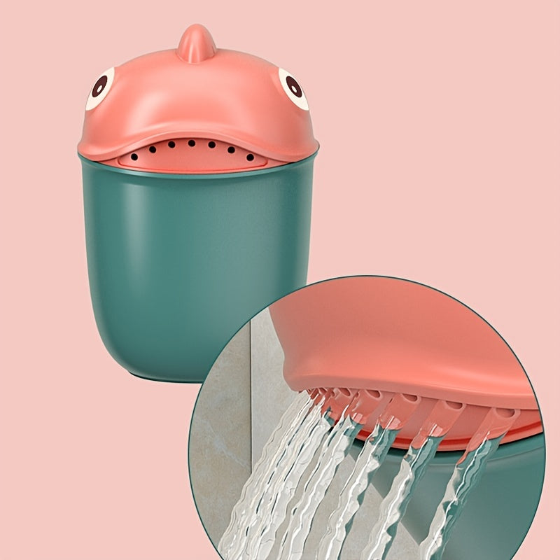 Cute Cartoon Baby Shampoo Shark Cup Bailer Childrens Shampoo Cup Easy Pour Rinse Cup For Toddlers B 3