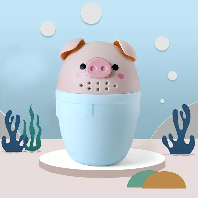 Cute Cartoon Baby Shampoo Shark Cup Bailer Childrens Shampoo Cup Easy Pour Rinse Cup For Toddlers B 9