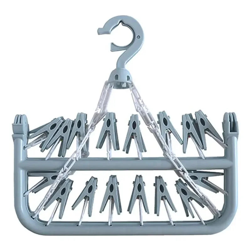 Foldable Drip Hanger Drying Rack For Clothes Plastic Underwear Socks Holder Balcony Bedroom Hanging 5