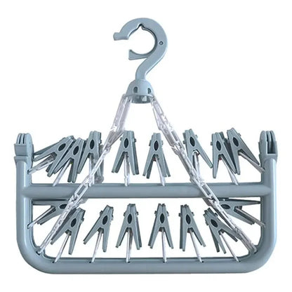 Foldable Drip Hanger Drying Rack For Clothes Plastic Underwear Socks Holder Balcony Bedroom Hanging 5