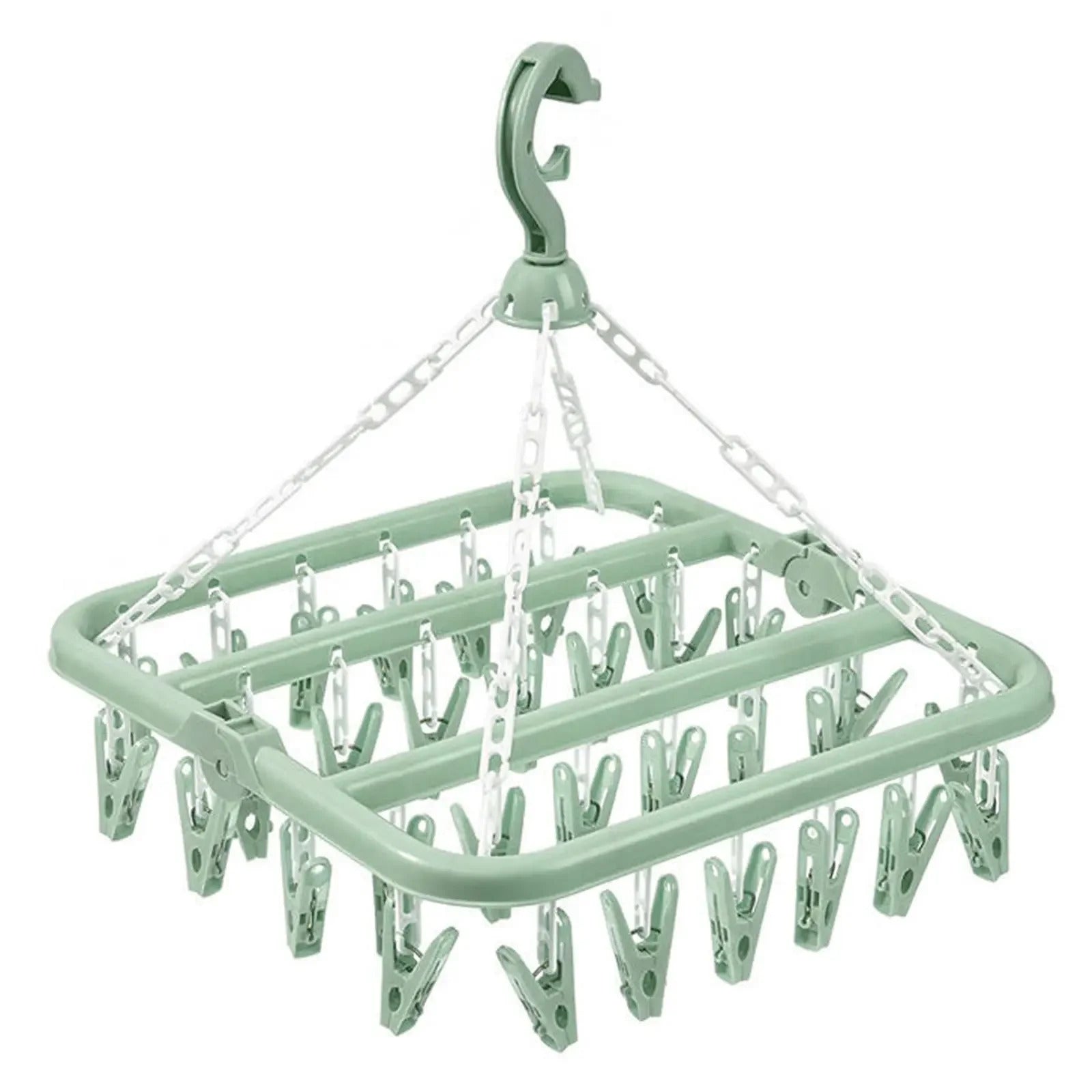 Foldable Drip Hanger Drying Rack For Clothes Plastic Underwear Socks Holder Balcony Bedroom Hanging 7