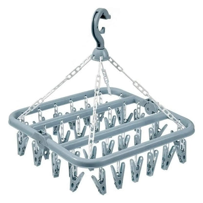 Foldable Drip Hanger Drying Rack For Clothes Plastic Underwear Socks Holder Balcony Bedroom Hanging 8