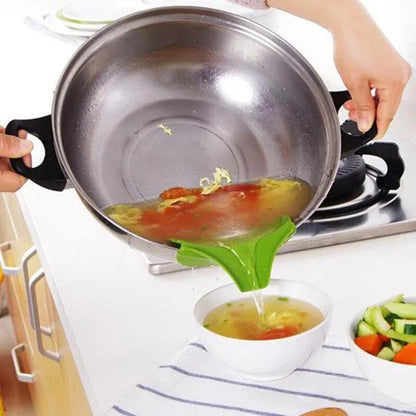 Anti spill Drain Pans, Creative Silicone FunnelTools, Round Rims Deflector, Liquid Funnels