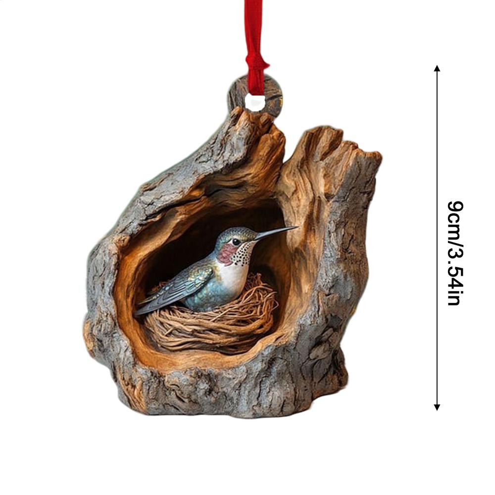 Christmas Tree Pendant Seasonal Decor Acrylic Animal Ornaments Hanging Xmas Navidad Party Supplies  7
