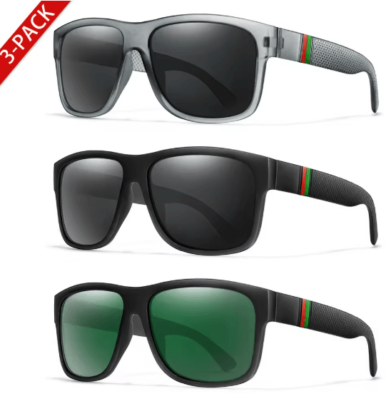 Classic Polarized Square Sunglasses For Men 12
