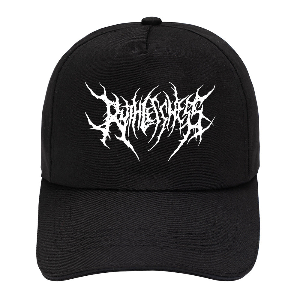 Cotton Fashion Embroidery Frauen Baseball Cap Gothic Street Punk Black Sports Caps Hip Hop Snapback 1