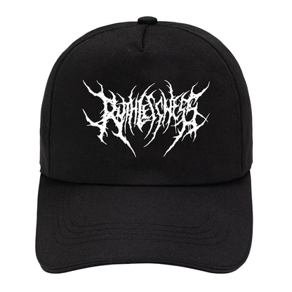 Cotton Fashion Embroidery Frauen Baseball Cap Gothic Street Punk Black Sports Caps Hip Hop Snapback 1