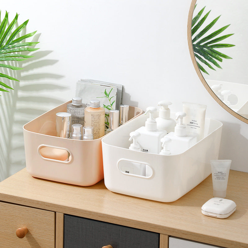 Desktop Storage Box Bathroom Organizer Box Kitchen Storage Household Plastic Storage Box Cosmetics  4
