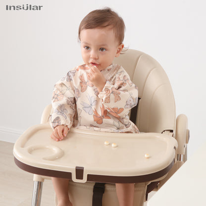 Waterproof Long Sleeve Bibs Aprons, New Baby Bib with Pocket for Feeding, Accessories Bibs for Children